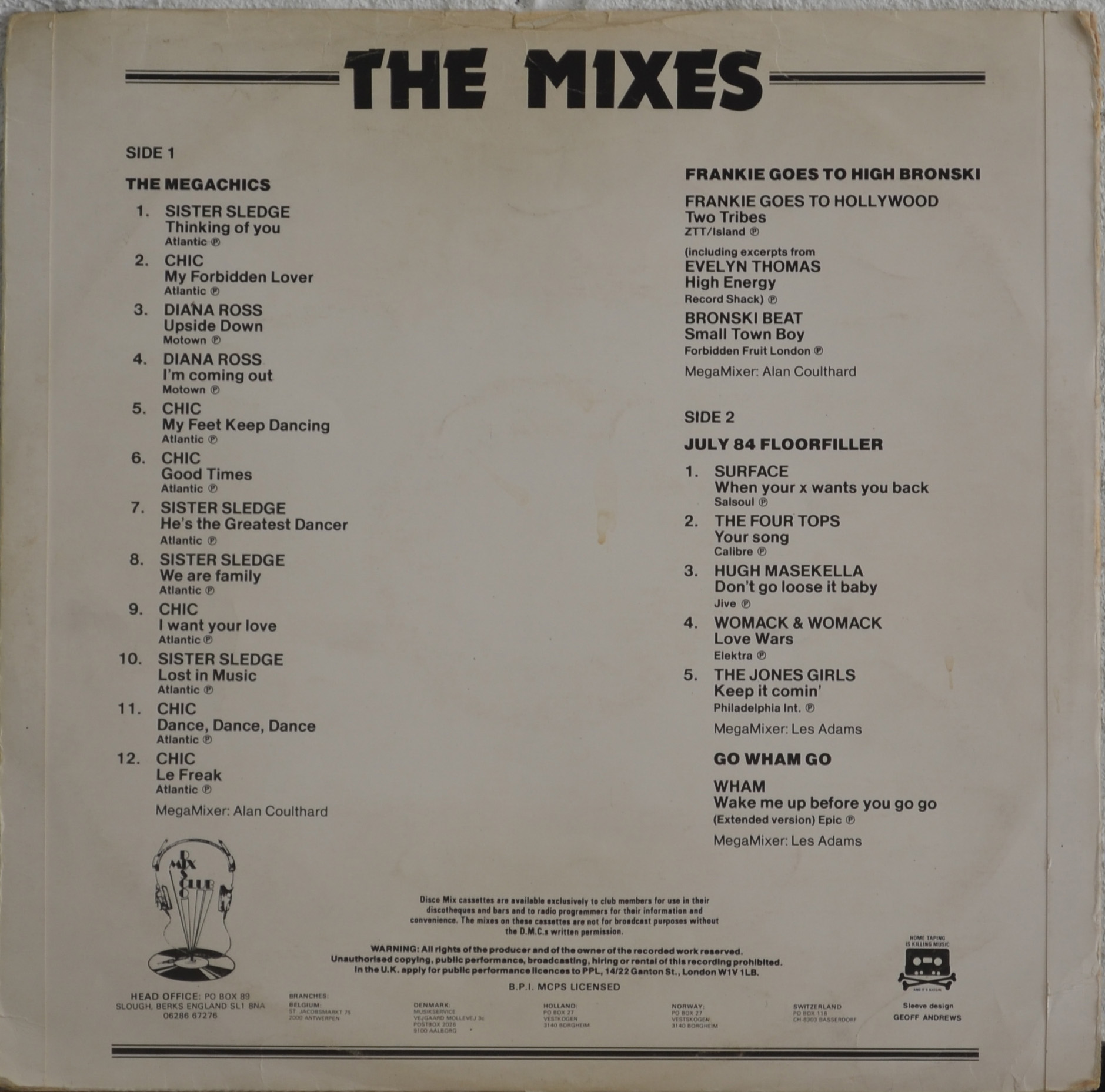 DMC mix july 1984